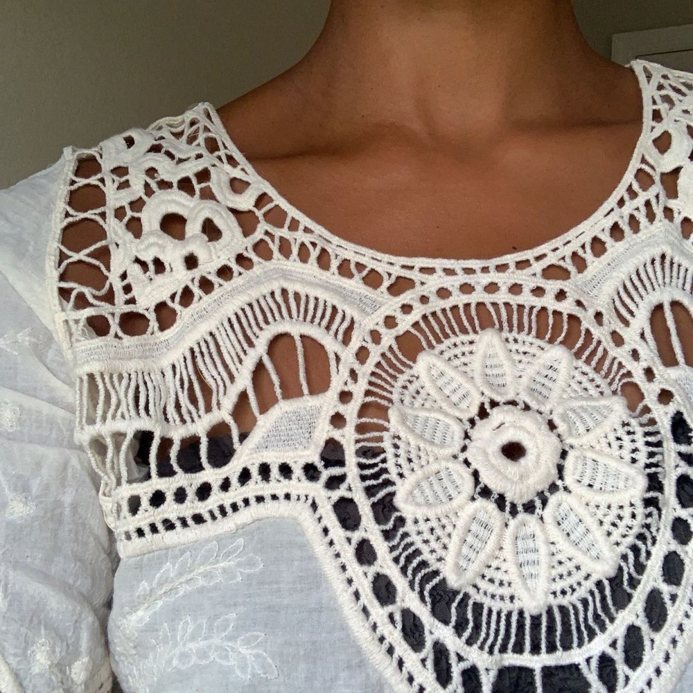 Cotton lace blouse - Picture 4 of 5
